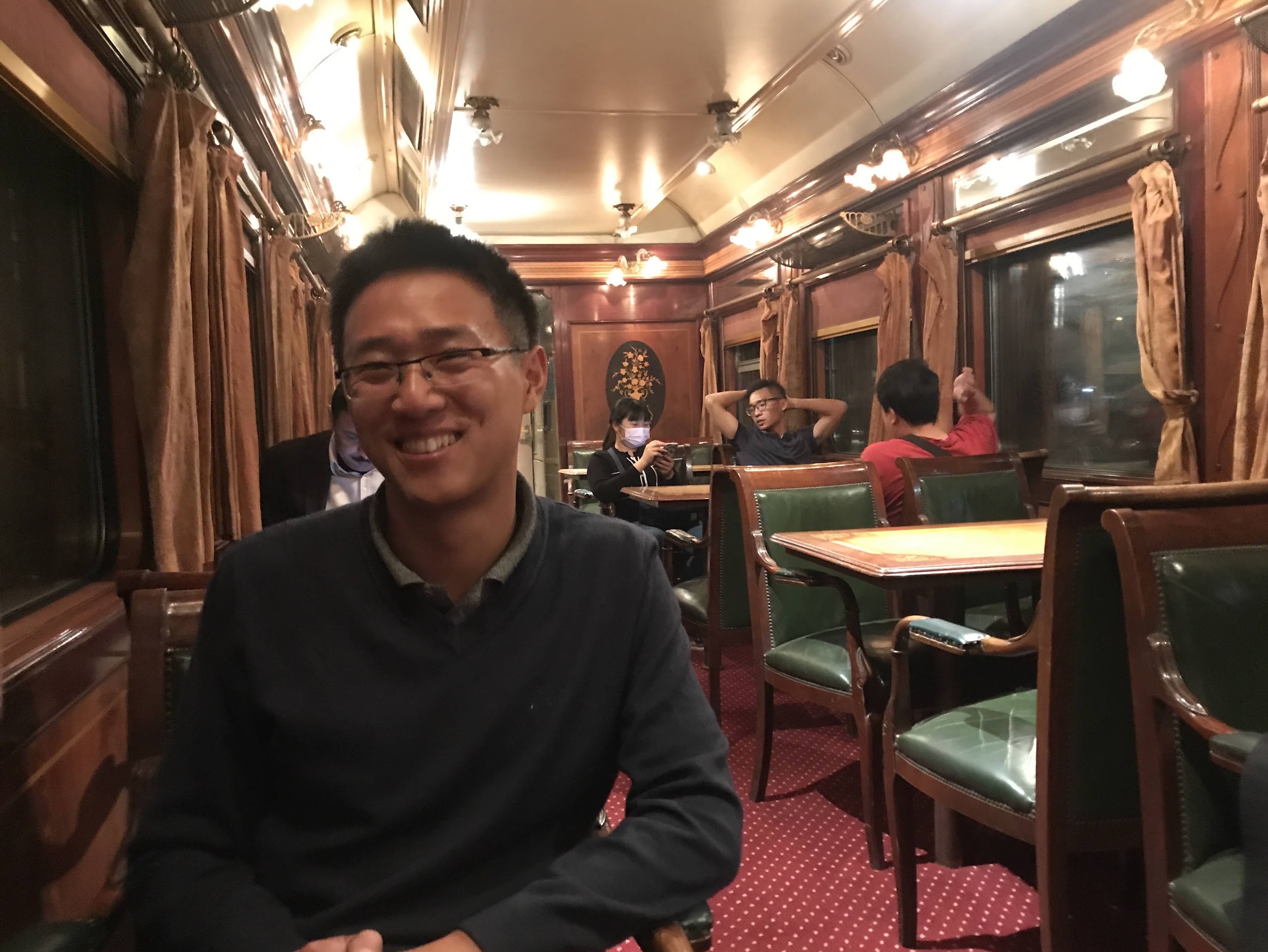 On the overnight train to Aswan in the south of Egypt...