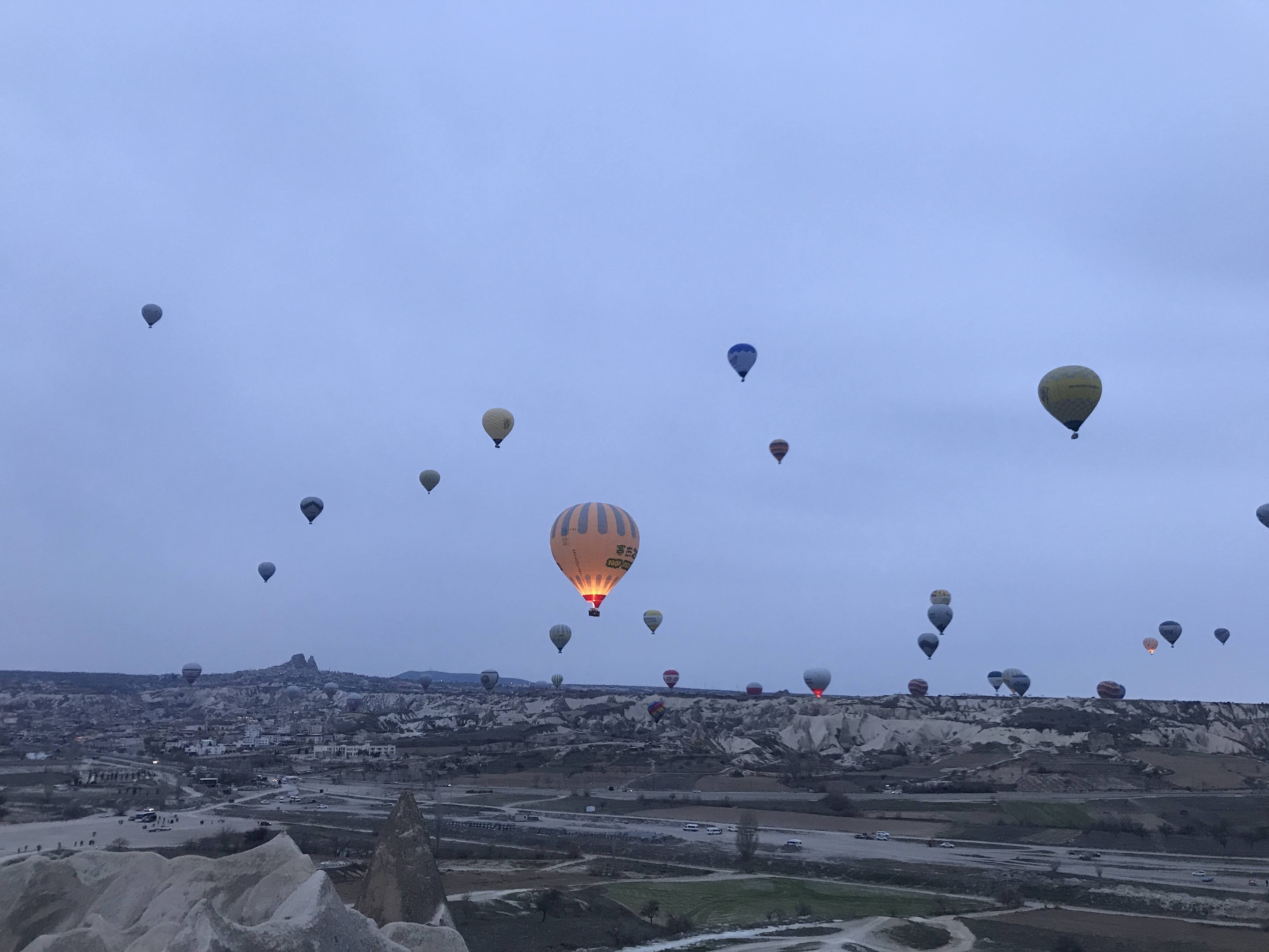 Hot air balloons of Cappadocia.