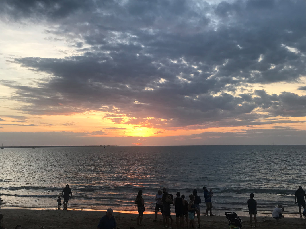 Sunset over the Timor Sea at Mindl Beach