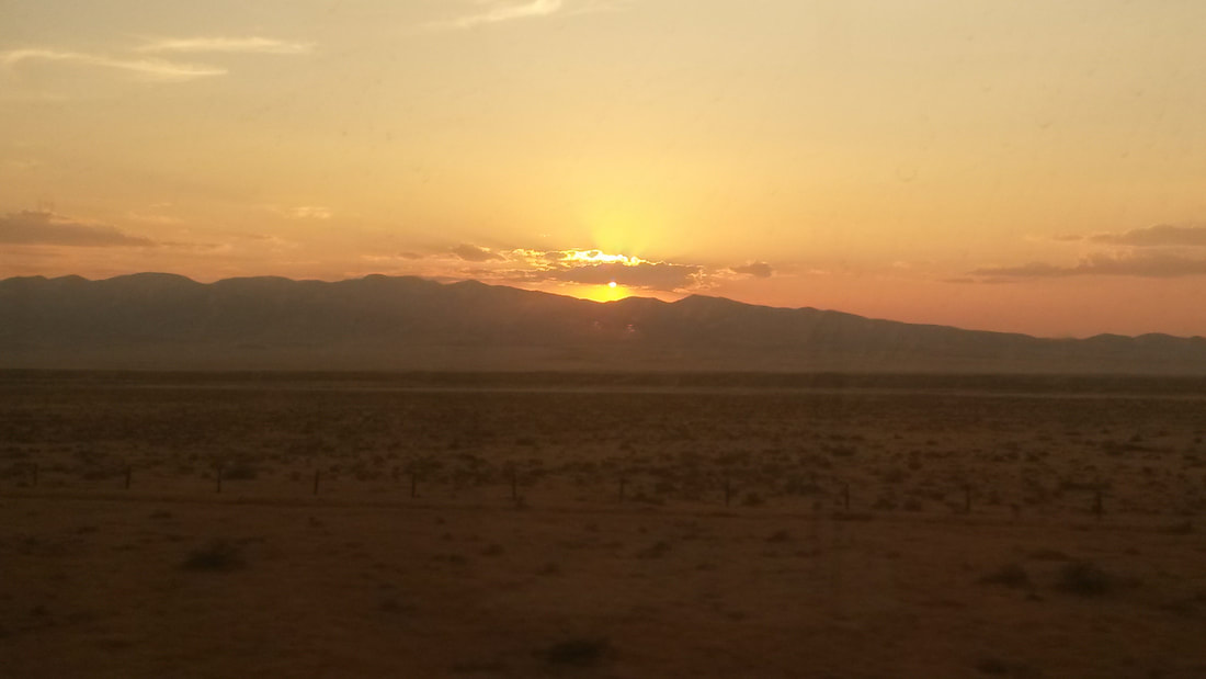 And sunset over Nevada as well.