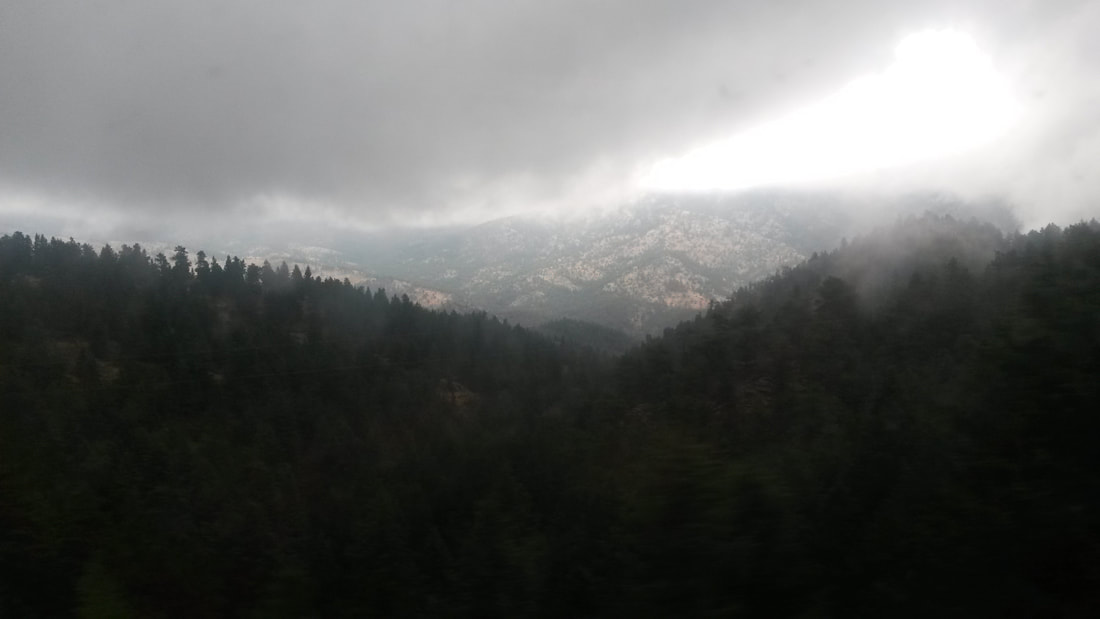 Look at all that gloomy mountain weather...