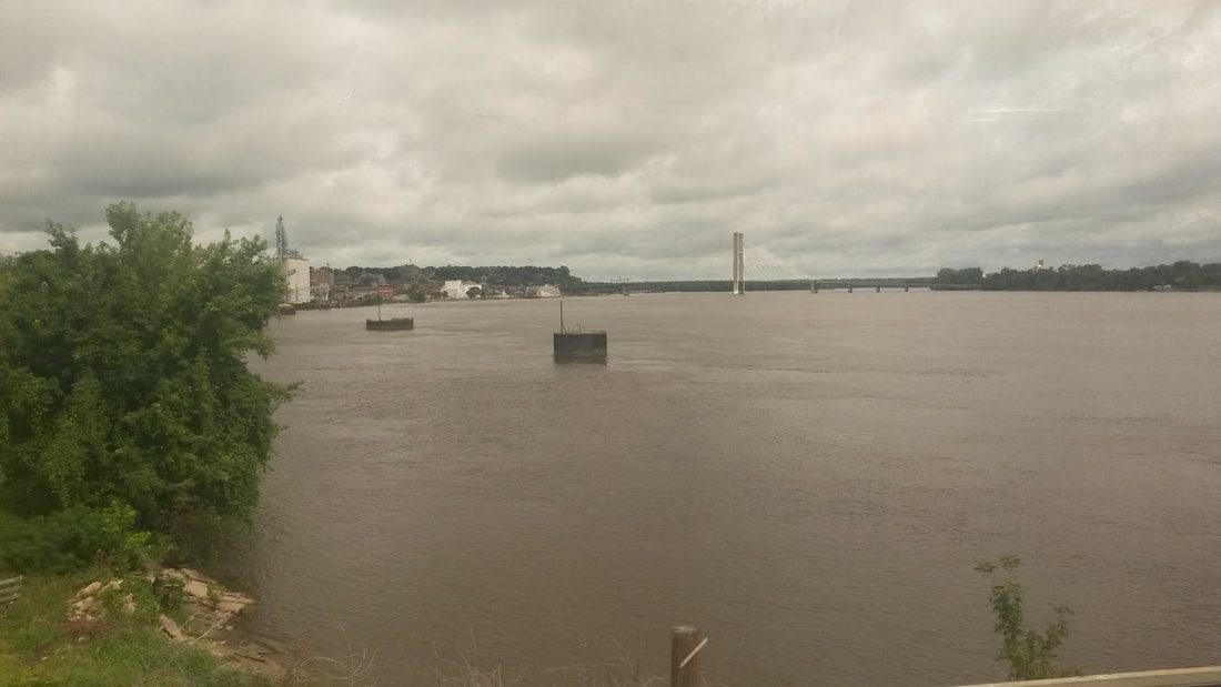 Crossing the Mississippi River.