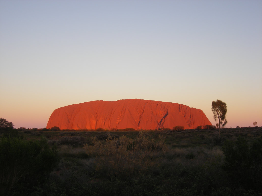 At the base of Uluru